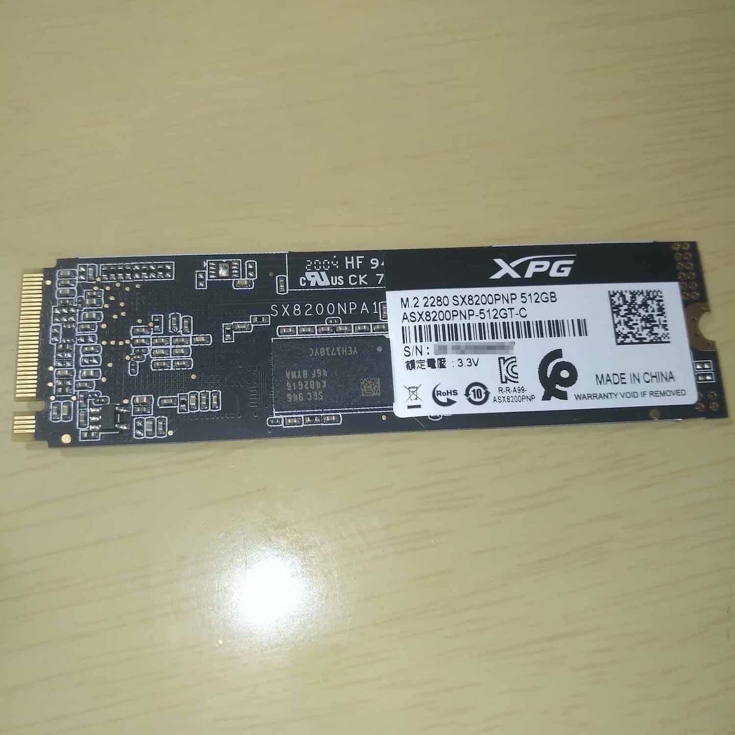 xpg sx8200 pro 512gb